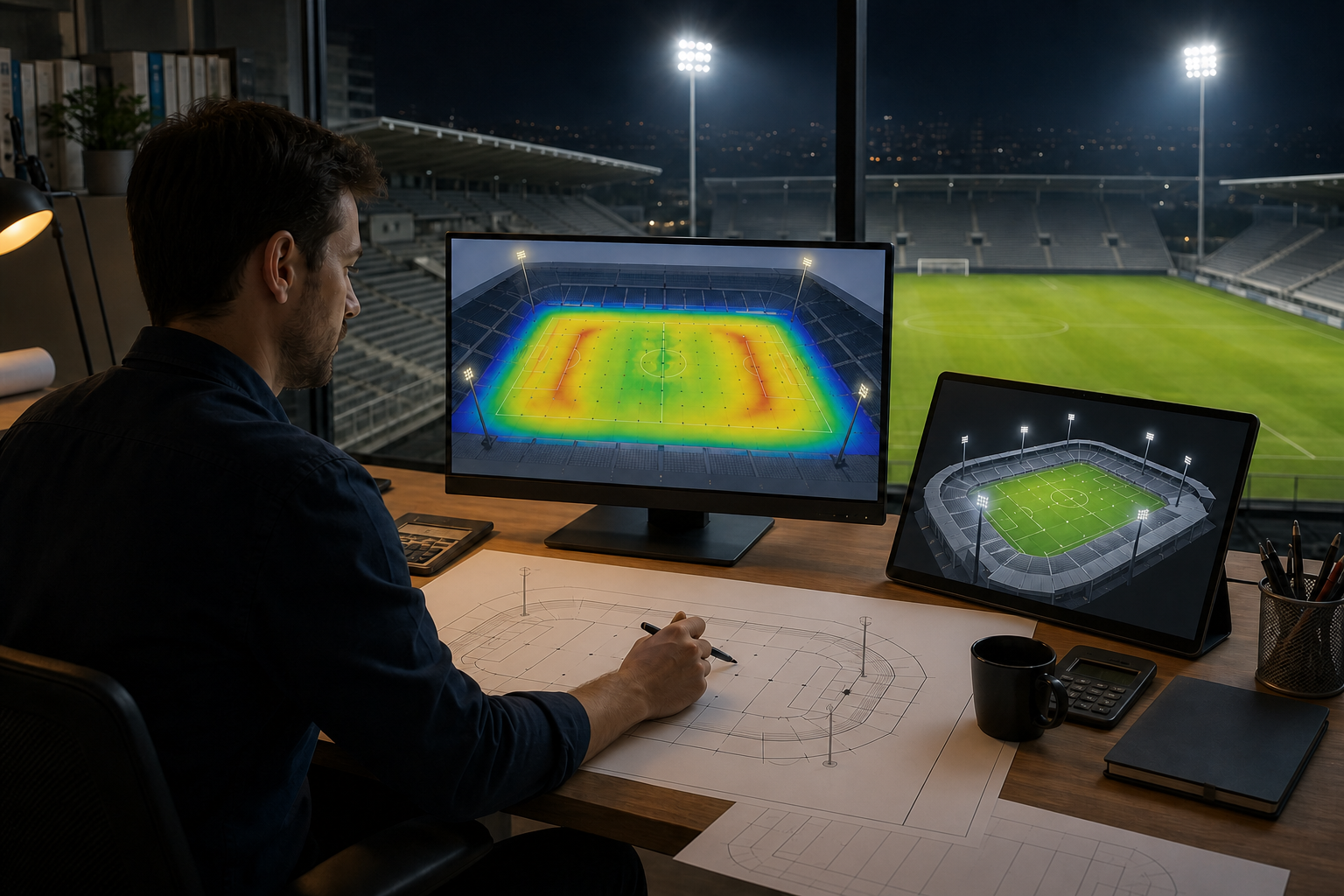 How to Prepare Project Data for a DIALux Sports Lighting Plan