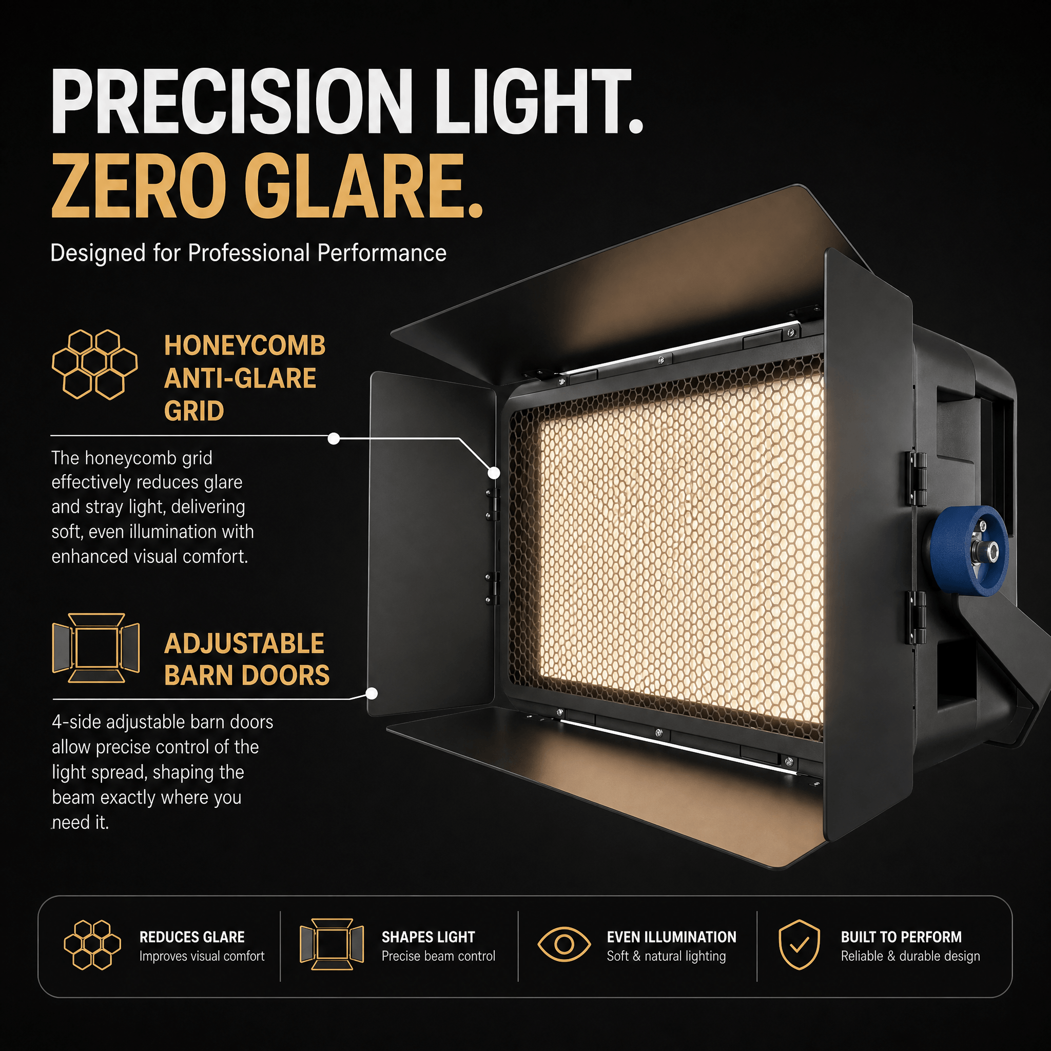 Hishine Hi-Titan High Mast Light with Anti-UV Glass Lens