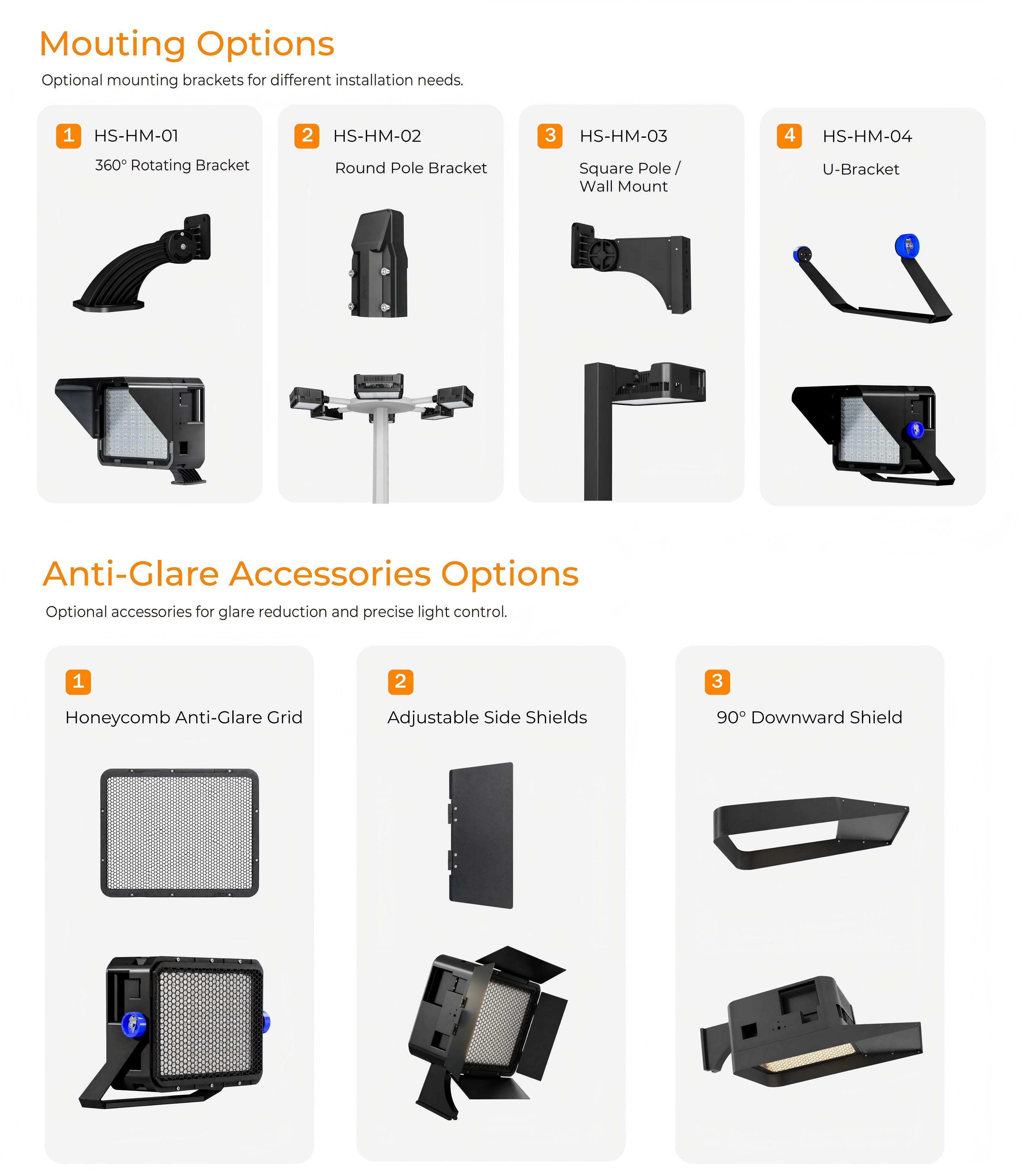 Hishine Hi-Titan High Mast Light with Anti-UV Glass Lens